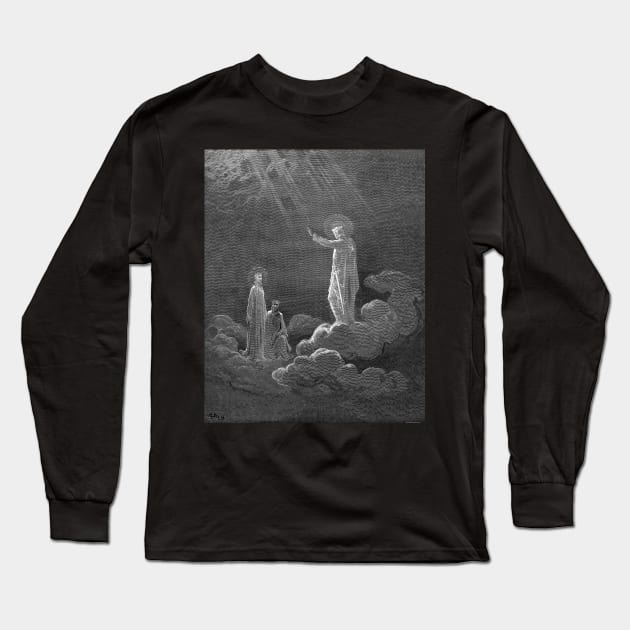 High Resolution Gustave Doré Paradiso Illustration Charles Martel Long Sleeve T-Shirt by tiokvadrat